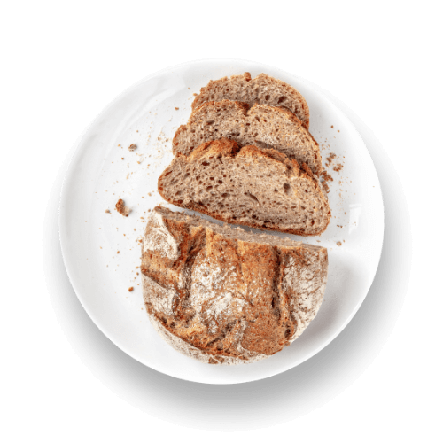 A plate of bread